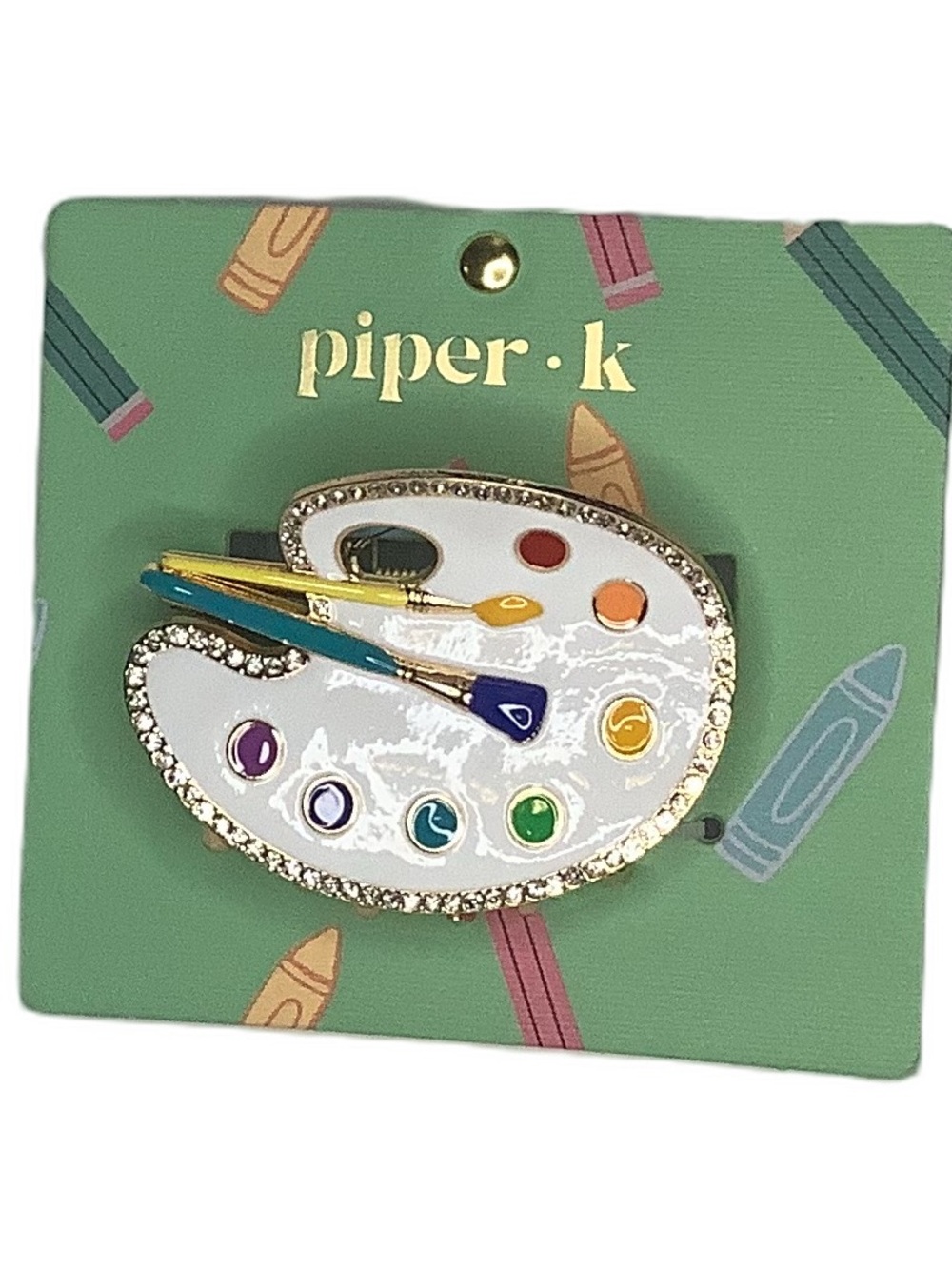 Piper K Artist Palette Hair Claw Clip New